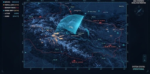 Geospatial intelligence concept visual